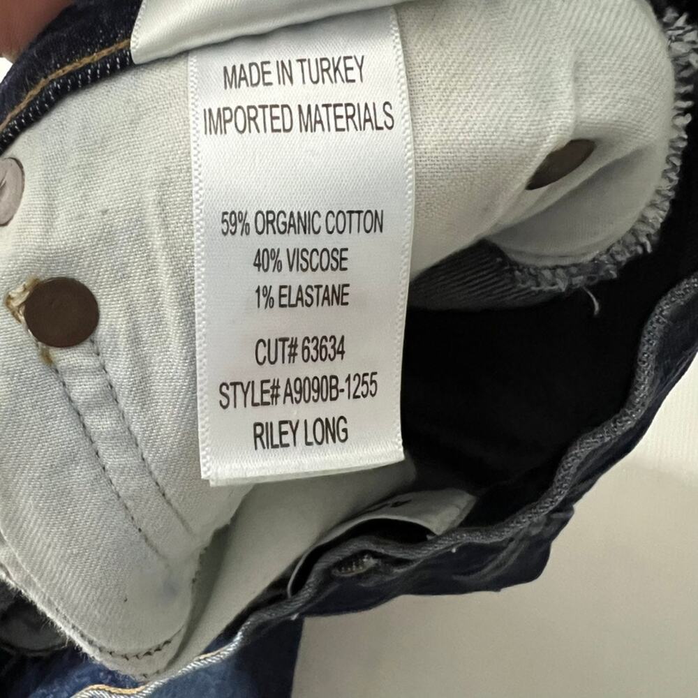 Agolde Riley Long High Rise Women Size 26 Button Fly - Picture 10 of 10